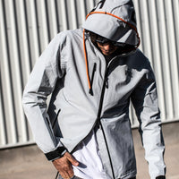 LIGHT GRAY - WINDBREAKER JACKET